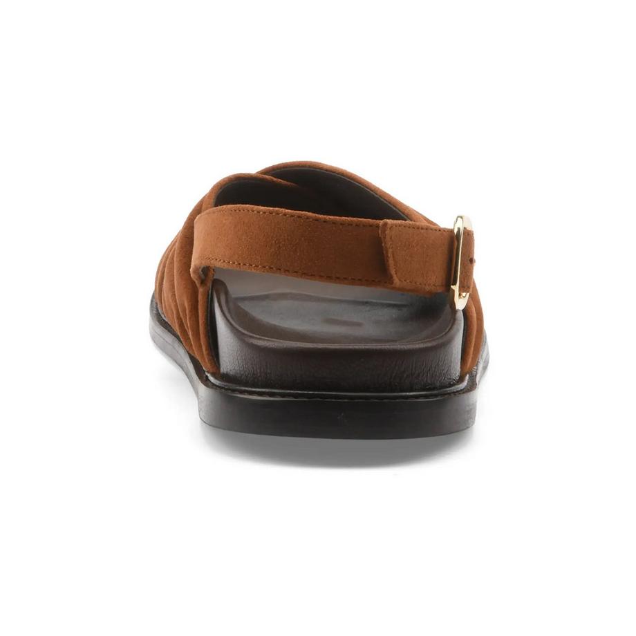 Maison Toufet Diane Slingback Sandale mit gerüschten Riemen  