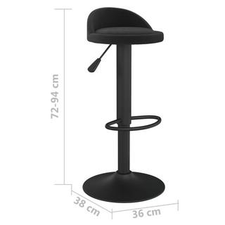 VidaXL Tabouret de bar velours  