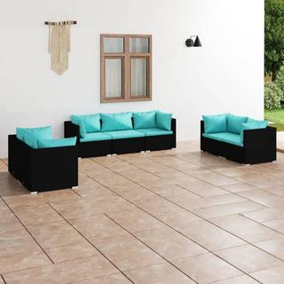 VidaXL set salotto da giardino Polirattan  