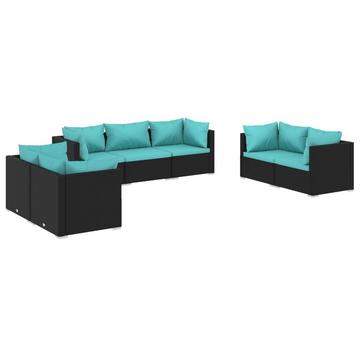 Garten-lounge-set poly-rattan