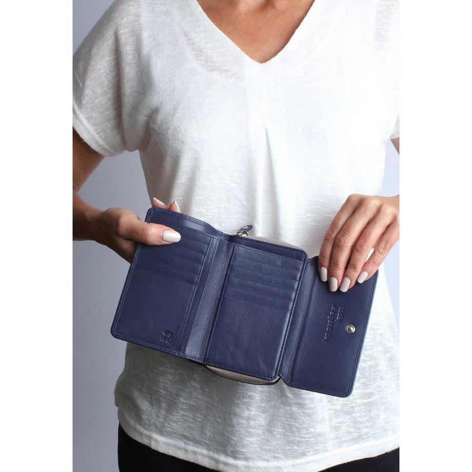 VARGU NILA 1-A Portefeuille en Cuir Véritable  