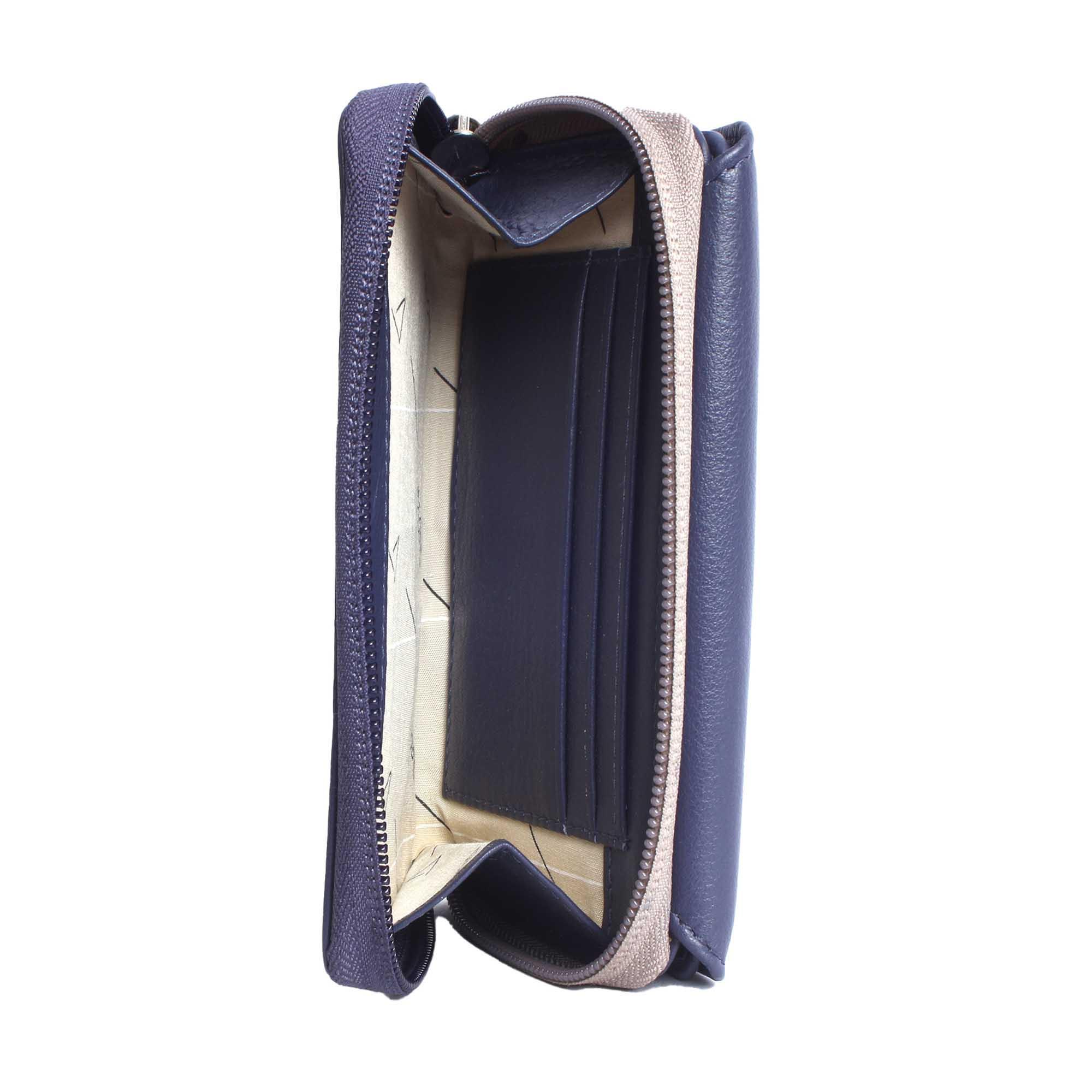 VARGU NILA 1-A Portefeuille en Cuir Véritable  