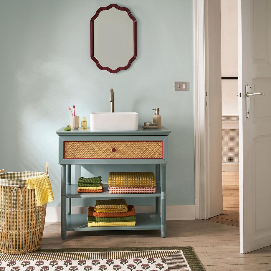 La Redoute Intérieurs Waschbeckenunterschrank aus geflochtenem Rattan L85 cm  