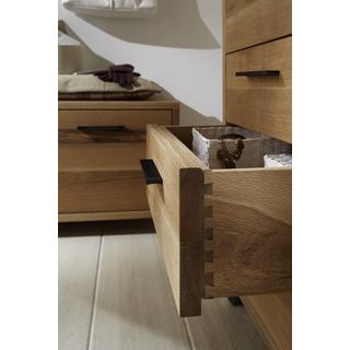 mutoni Commode Roskilde 4 tiroirs chêne poutré massif  