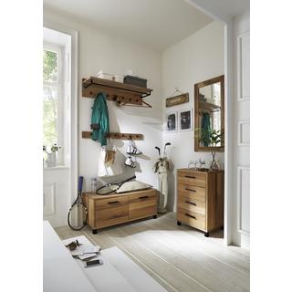 mutoni Commode Roskilde 4 tiroirs chêne poutré massif  