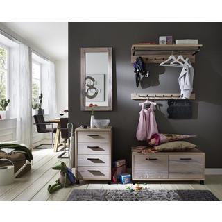 mutoni Commode Roskilde 4 tiroirs chêne poutré massif  