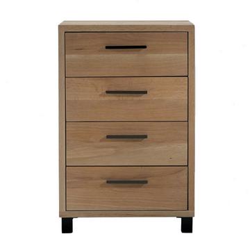 Commode Roskilde 4 tiroirs chêne poutré massif