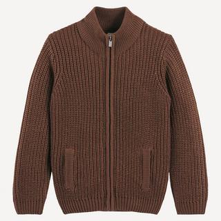 La Redoute Collections  Strickjack mit Reissverschluss und Stehkragen 