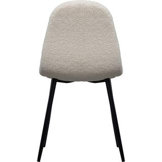 mutoni Chaise de salle à manger Marije Teddy naturel (lot de 2)  