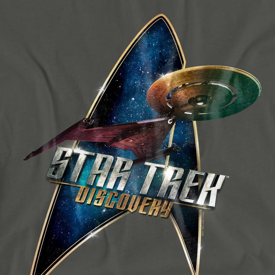 Star Trek T-Shirt con Stampa Grafica Discovery  