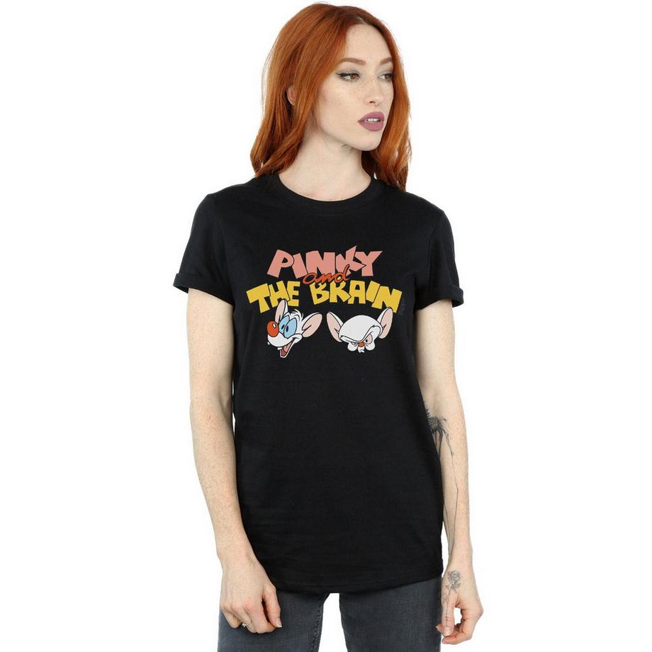 Animaniacs Pinky und The Brain Bedrucktes T-Shirt  