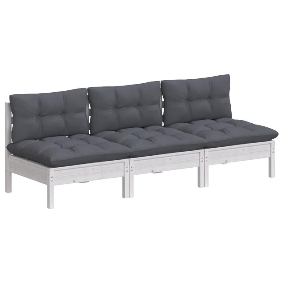 VidaXL 3-sitzer-gartensofa kiefernholz  