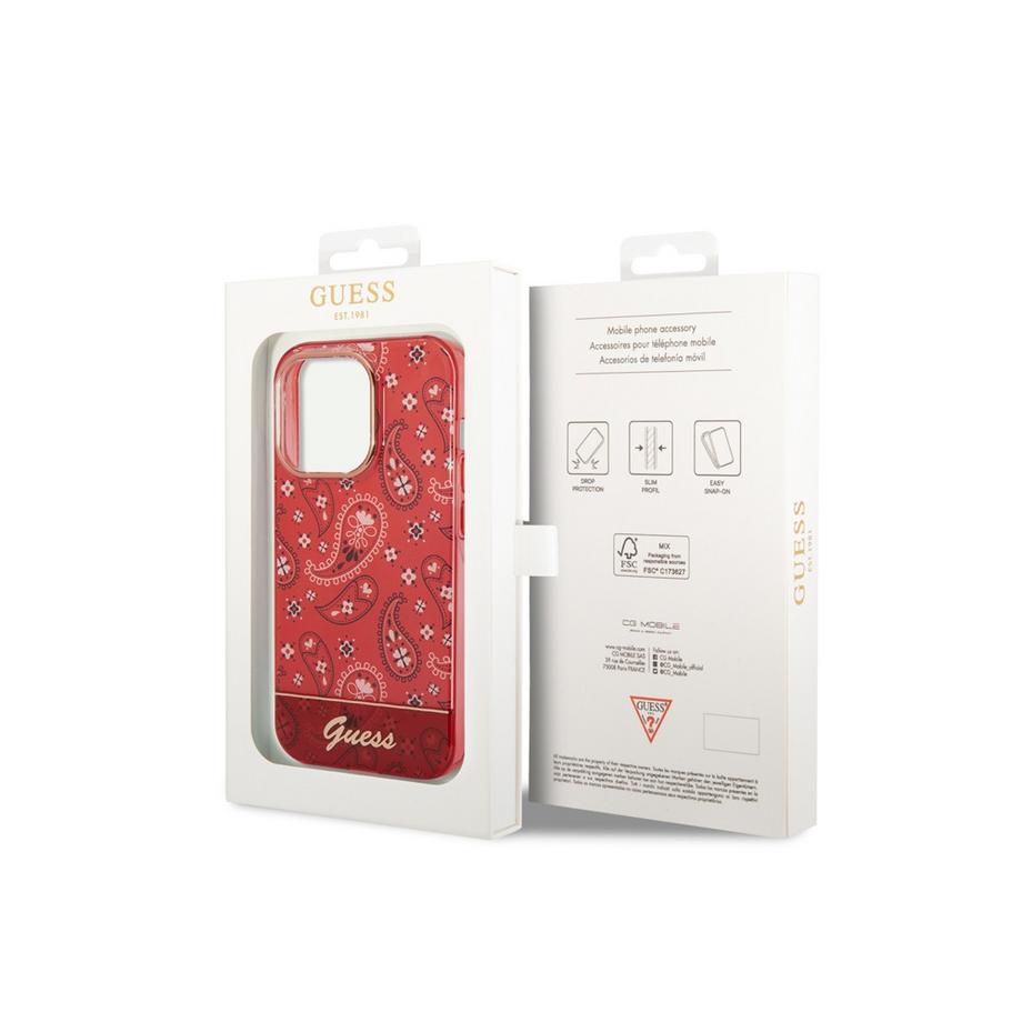 GUESS  Cover per iPhone 14 Pro Max TPU Bandana 