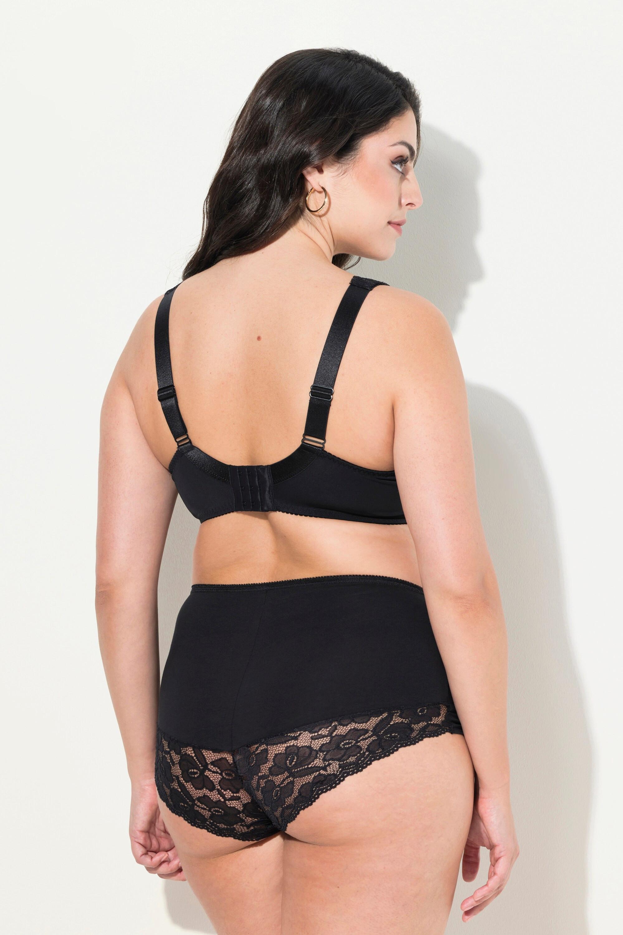 Ulla Popken Reggiseno con ferretto Pizzo Spalline Larghe  