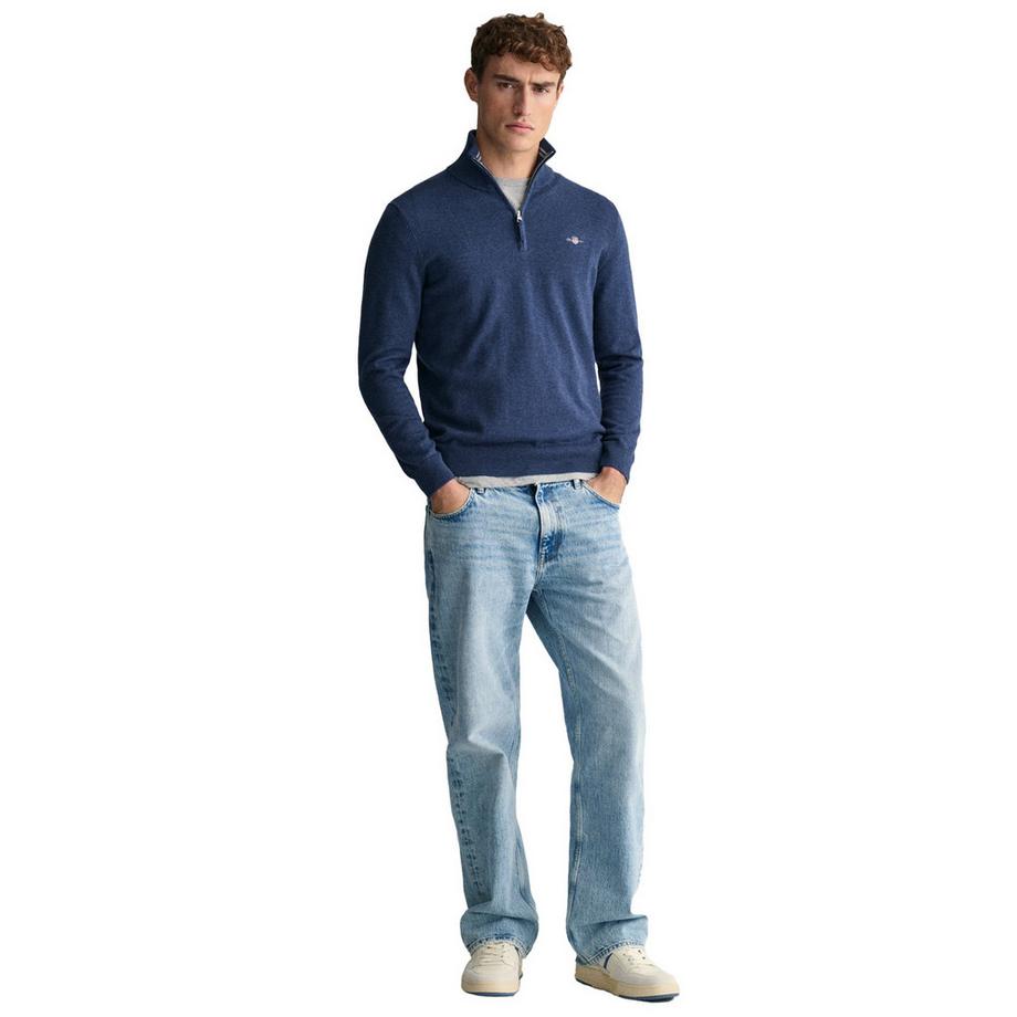 GANT Pull en tricot demi-zip  
