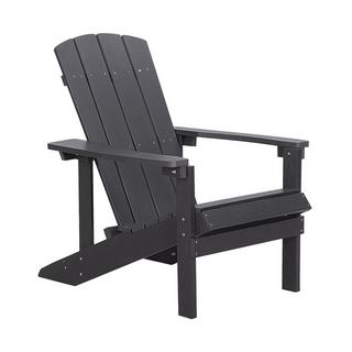 Beliani Chaise de jardin en Bois synthétique Rétro ADIRONDACK  