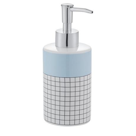 diaqua Distributeur Savon Graphics blanc/bleu clair  