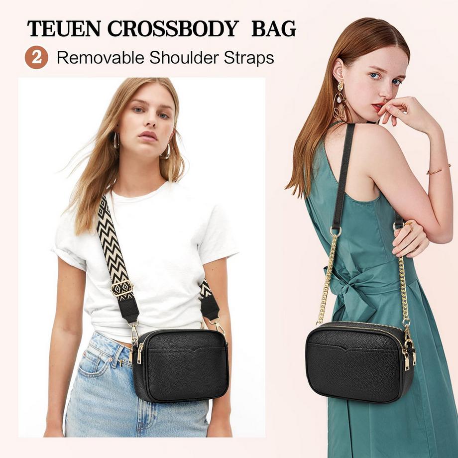 Only-bags.store Petit Sac Bandoulière Élégant avec 2 Larges Bretelles Amovibles  