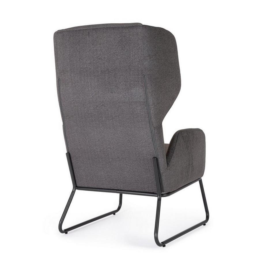 mutoni Fauteuil Ophelia gris foncé  