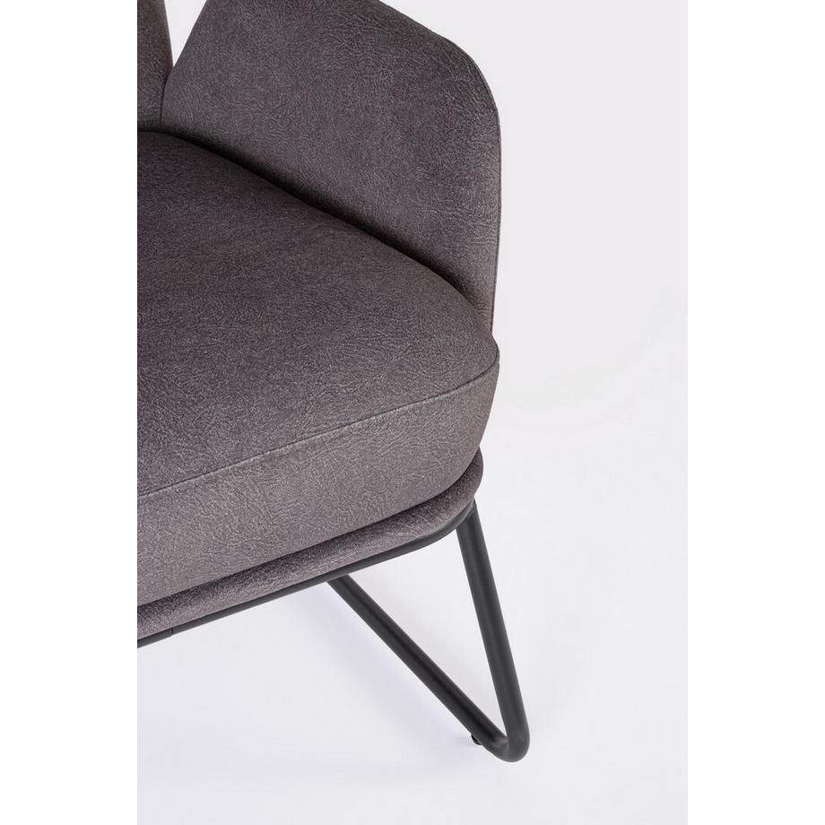 mutoni Fauteuil Ophelia gris foncé  