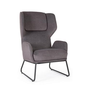 Fauteuil Ophelia gris foncé