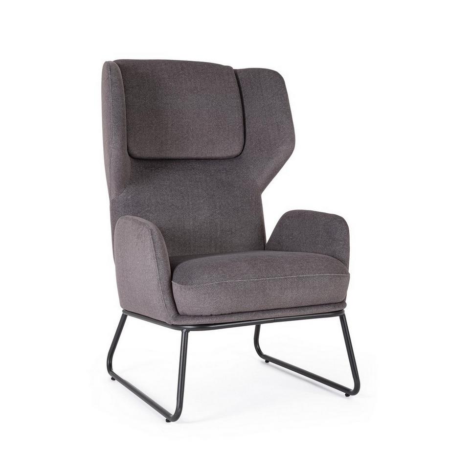 mutoni Fauteuil Ophelia gris foncé  