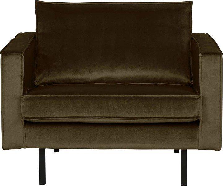 mutoni Fauteuil Rodeo Velvet Vert Foncé Hunter  