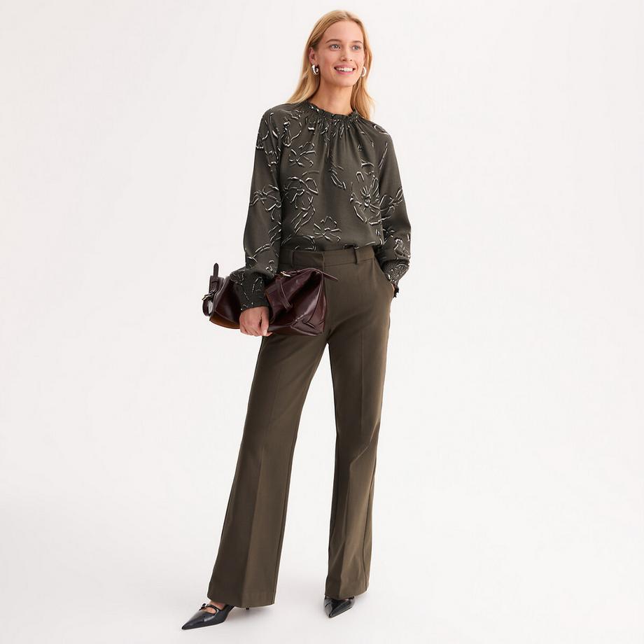 La Redoute Collections Camicetta Floreale Maniche Lunghe Scollo a V  