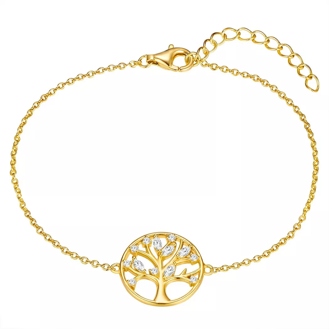 Rafaela Donata - Armband Baum des Lebens, 17cm, Gold