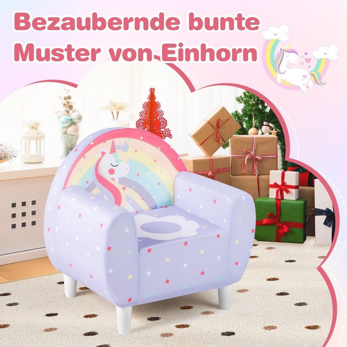 Northix Kindersofa mit Einhorn-Design  