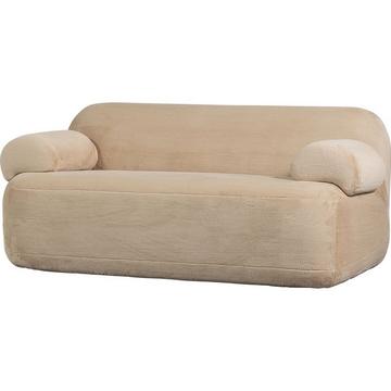 Sofa Jolie 2-Sitz Faux-Fur natur 183