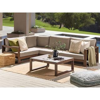 Beliani Lounge Set aus FSC® zertifiziertes Akazienholz Skandinavisch TIMOR  