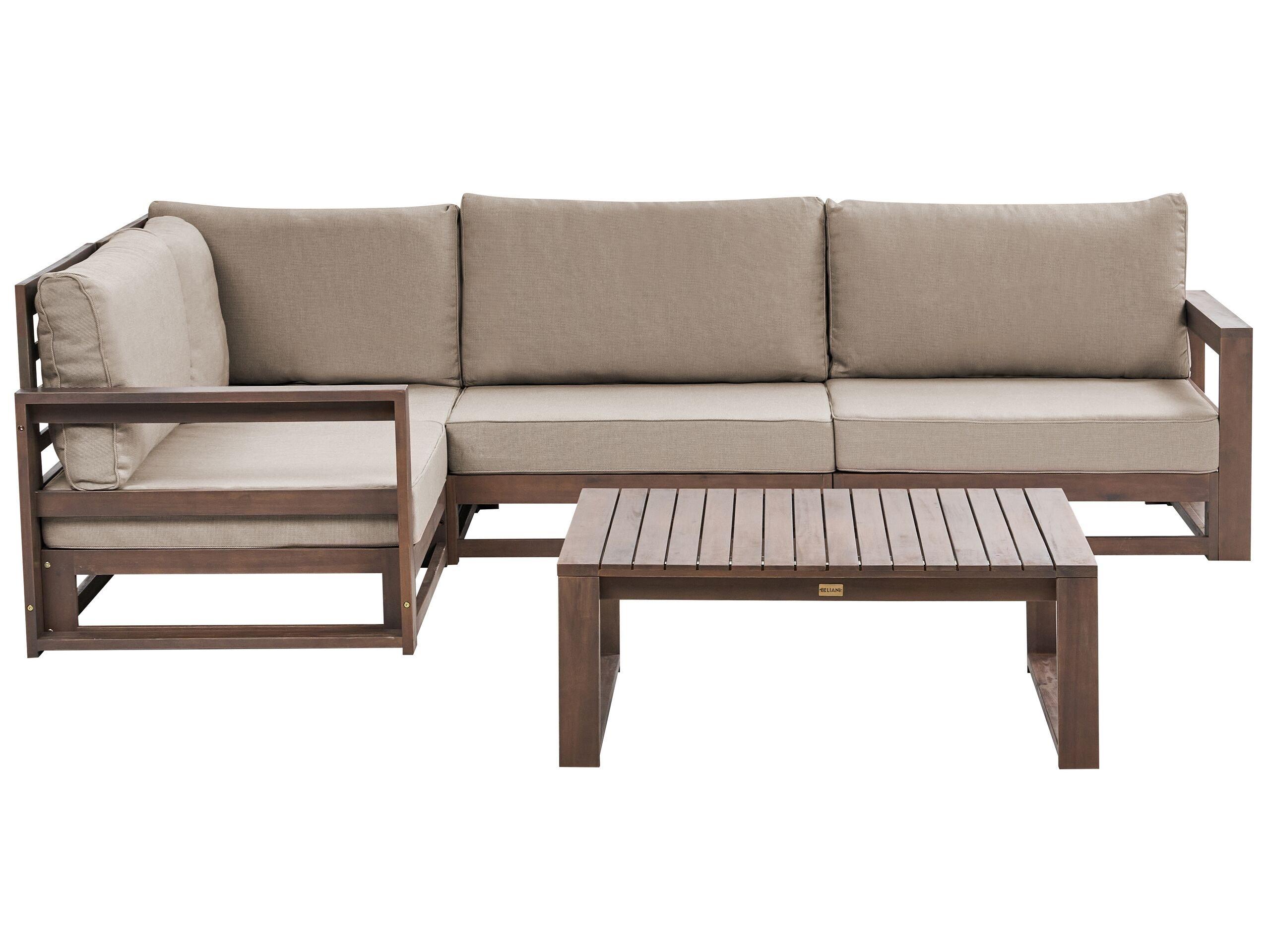 Beliani Lounge Set aus FSC® zertifiziertes Akazienholz Skandinavisch TIMOR  