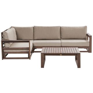 Beliani Set lounge pour jardin en Bois d'acacia certifié FSC® Scandinave TIMOR  