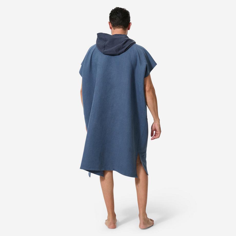 DECATHLON  Poncho microfibre surf, 150 bleu 