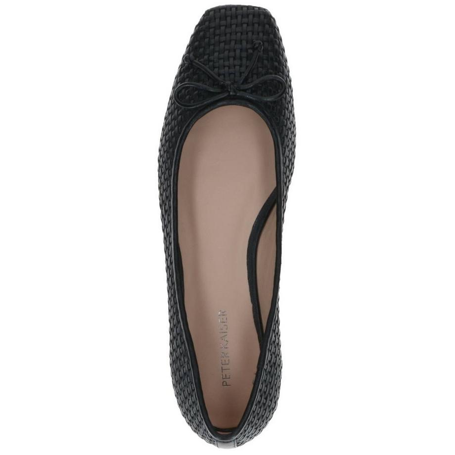 Peter Kaiser Ballerines tressées métalliques  