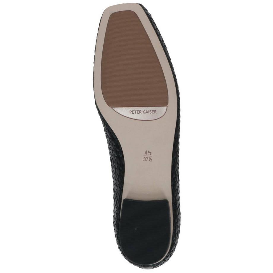 Peter Kaiser Ballerines tressées métalliques  