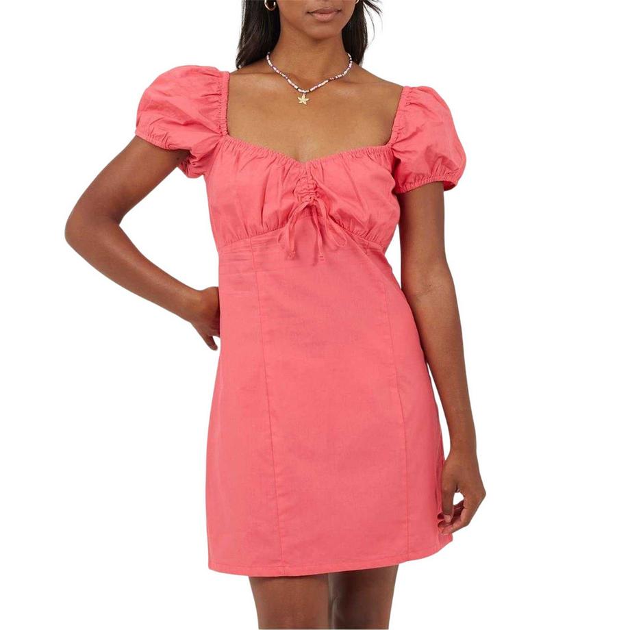 Robe Courte Manches Bouffantes
