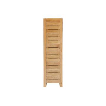 Schmaler Schrank aus massivem Teakholz Minimalys