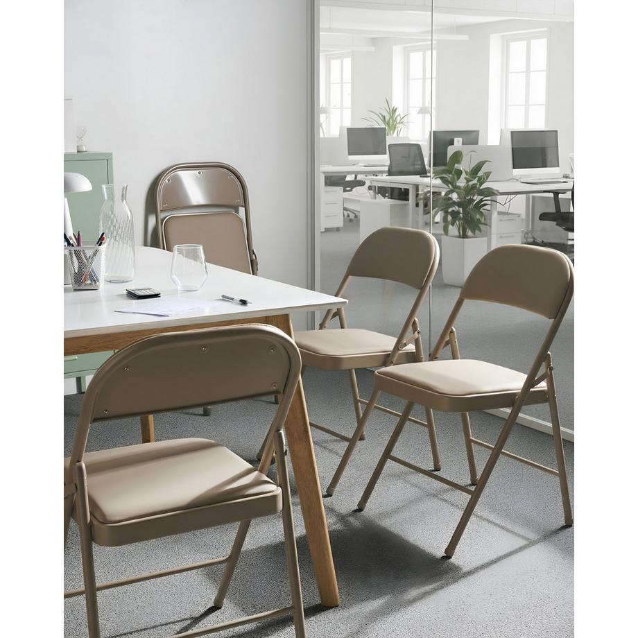 Beliani Klappstuhl 4er Set aus Eisen  SHASTA  