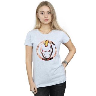 Iron Man Iron Man Maschera Logo T-Shirt  