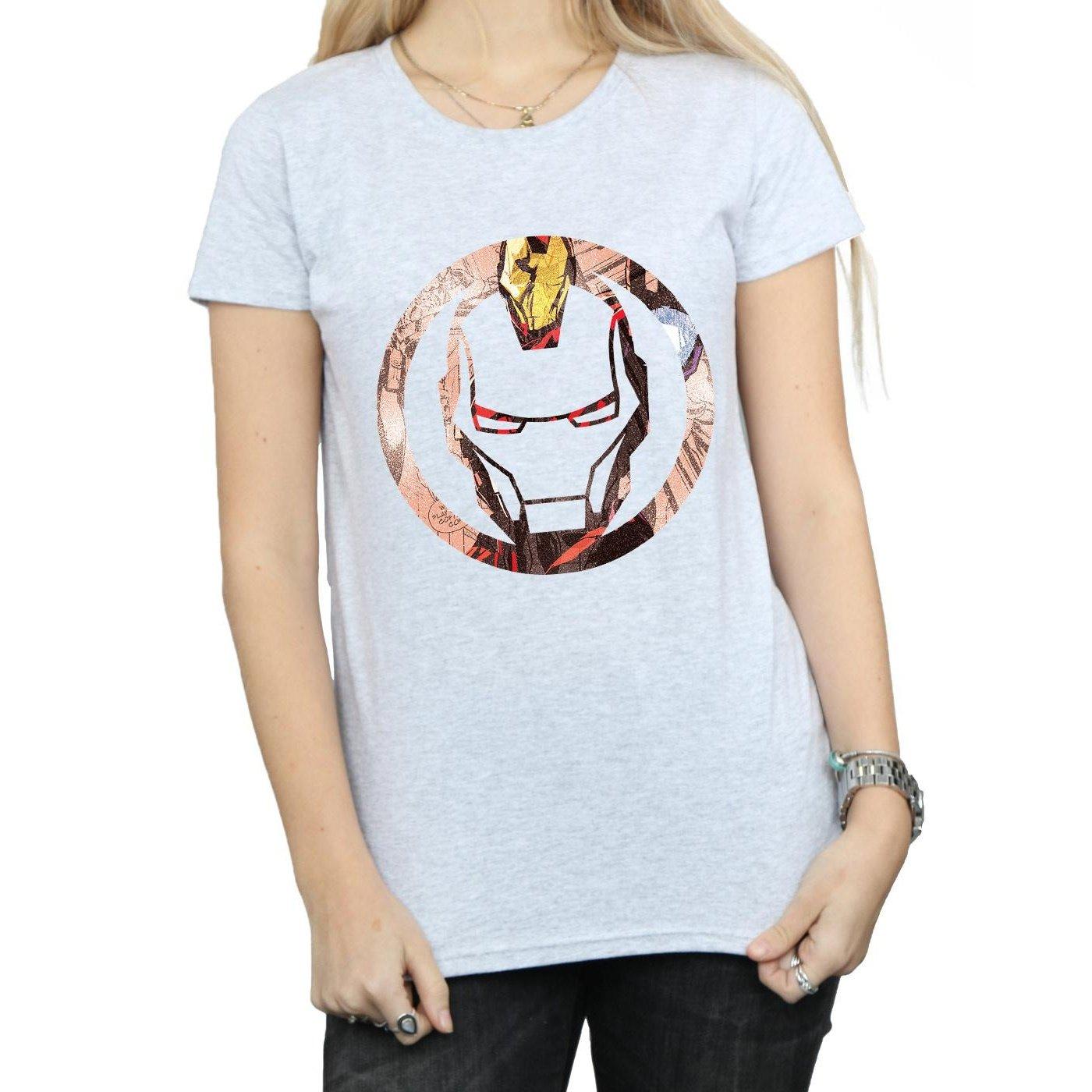 Iron Man Iron Man Maschera Logo T-Shirt  