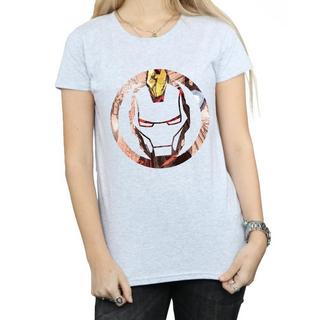 Iron Man Iron Man Maschera Logo T-Shirt  