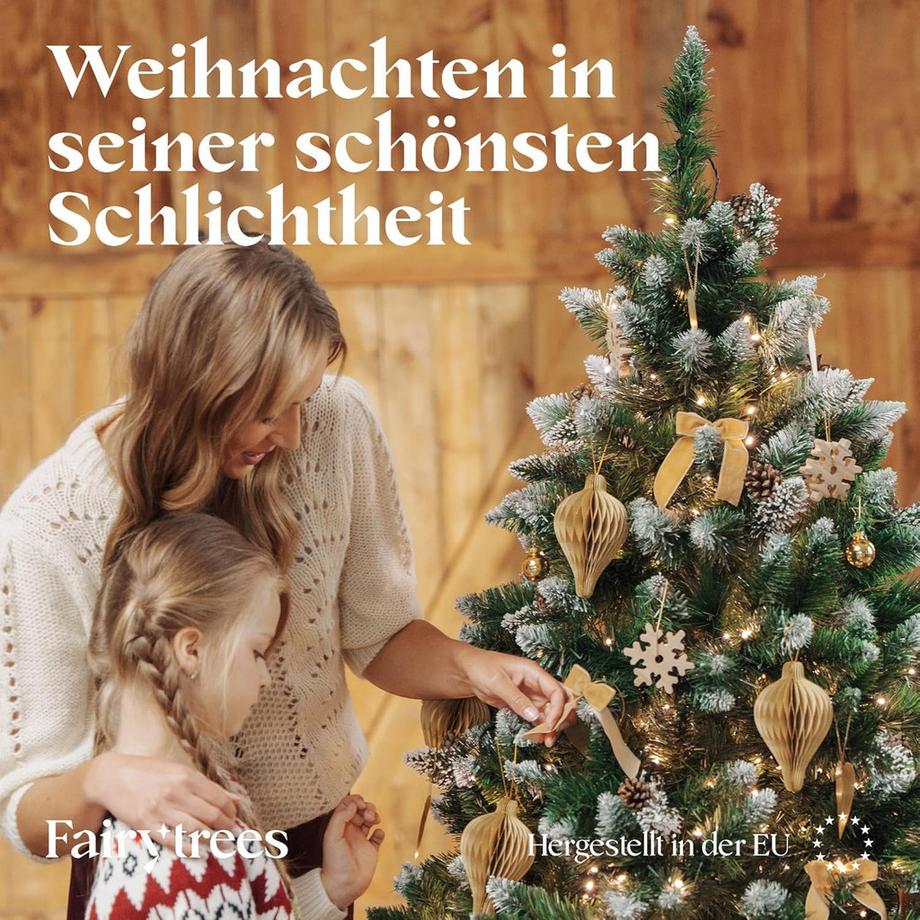 Mara Vital Magie d’Hiver Firenza – Sapin de Noël artificiel au design réaliste avec pommes de pin  