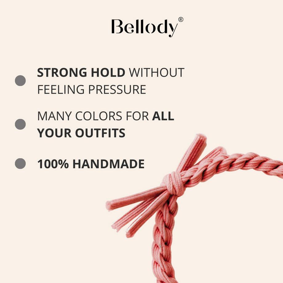 Bellody  Élastiques tressés Set de 4 