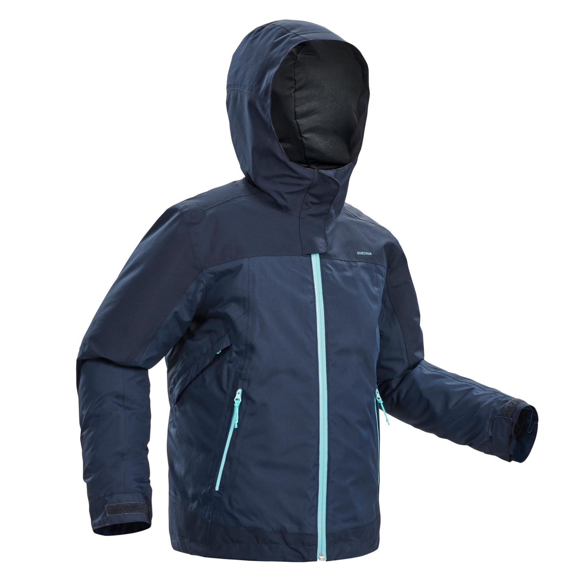 Image of QUECHUA 3-in-1 Winterjacke Wandern SH500 X-Warm wasserdicht ?16 °C Kinder 122?170 blau - 8-10A