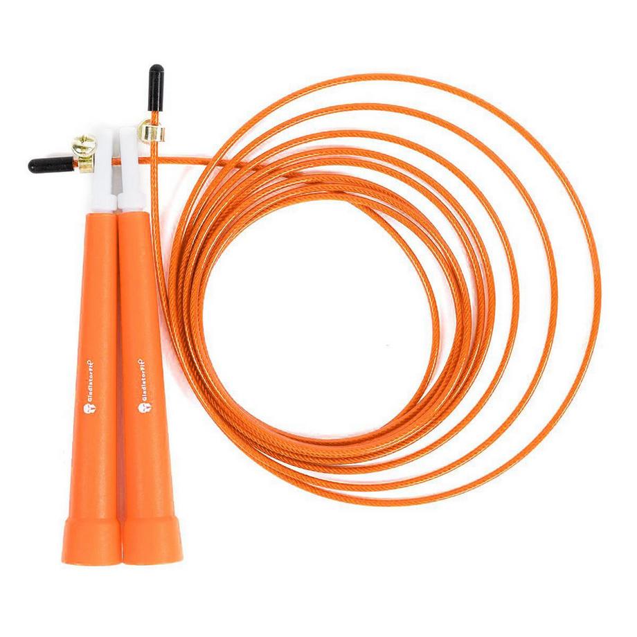 GladiatorFit  Corda per saltare in plastica regolabile da 180 cm + borsa "Speed Rope 