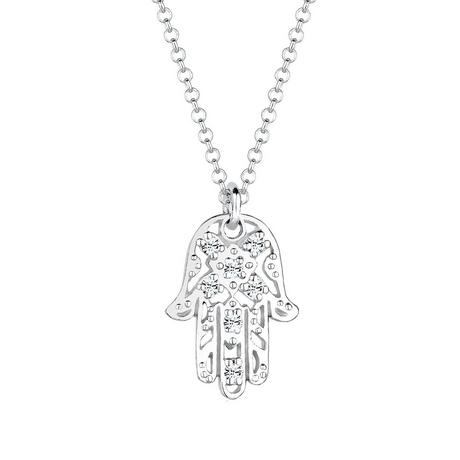 Elli  Halskette Hamsa Hand Kristalle 