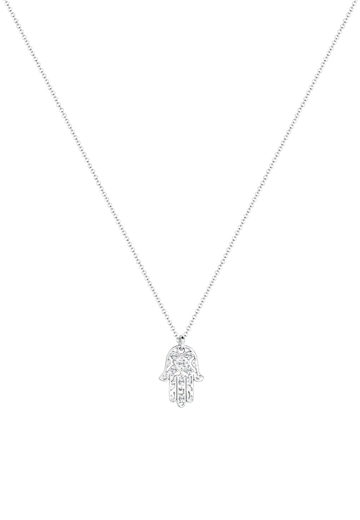 Elli  Halskette Hamsa Hand Kristalle 