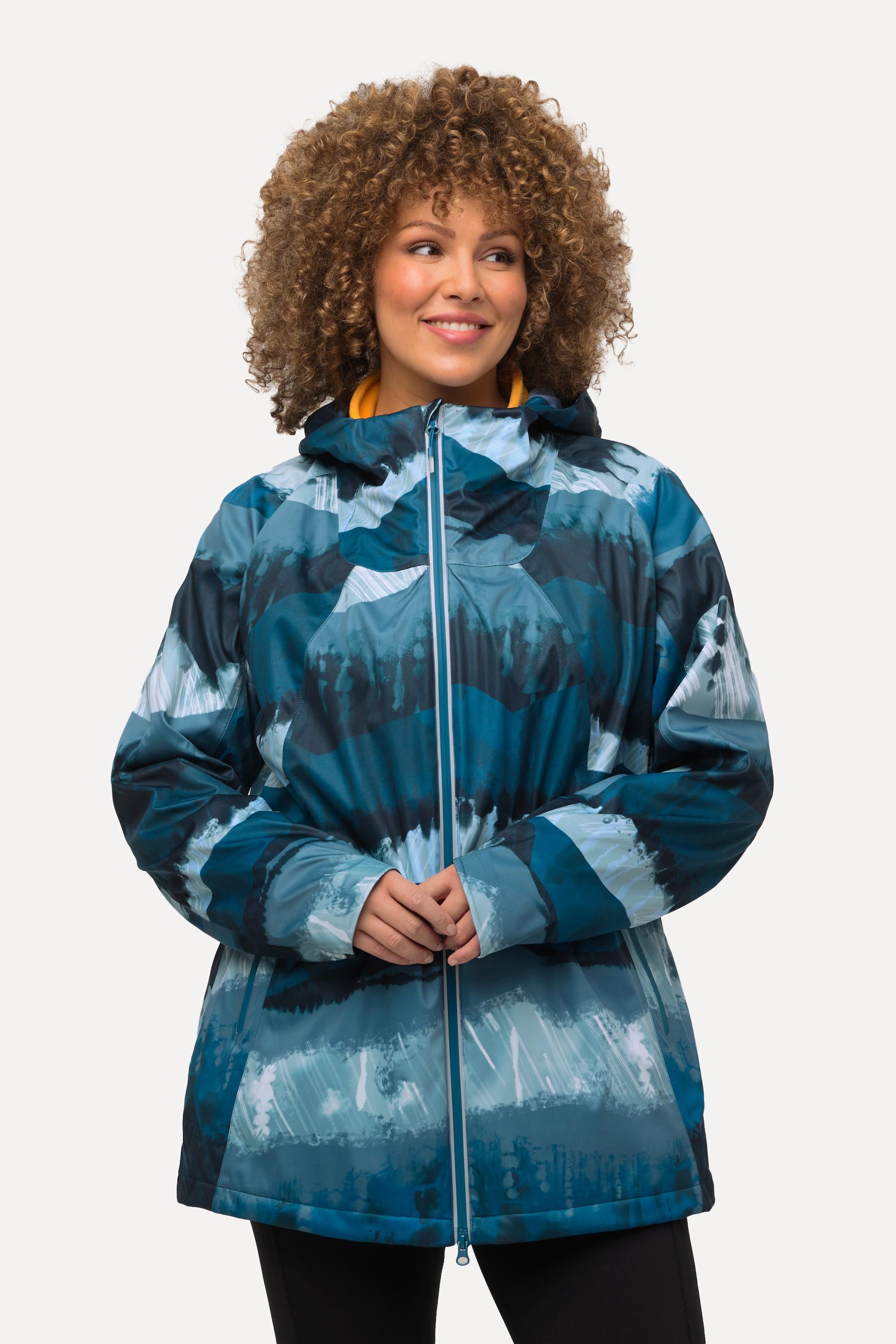 Ulla Popken HYPRAR Veste de fitness 2-en-1 imperméable avec fermeture Éclair à double sens  